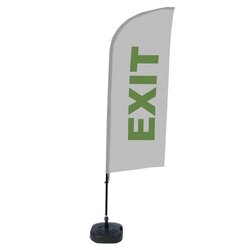 Showdown® Displays BFAW310WT21I103 Beachflag Exit gr englisch 