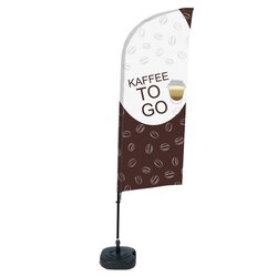 Showdown® Displays BFAW310WT21I64 Beachflag Kaffee To Go deutsch 