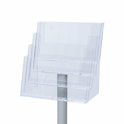 Showdown® Displays Prospektständer 4 x DIN A4, 8 x DIN A5, 12 x 1/3 DIN A4