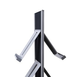 Showdown® Displays Prospektständer Design DIN A4 schwarz/alu