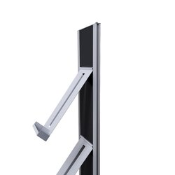 Showdown® Displays Prospektständer Design DIN A4 schwarz/alu
