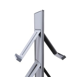 Showdown® Displays Prospektständer Design DIN A4 silber/alu