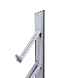 Showdown® Displays Prospektständer Design DIN A4 silber/alu