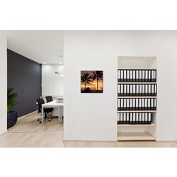 Showdown® Displays Dekobild 40 x 40 cm (B x H) Palmen Sonnenuntergang