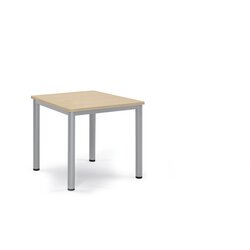 Neutralware 810076379 Besprechungstisch 80x80x72cm Gestell si Platte ahorn