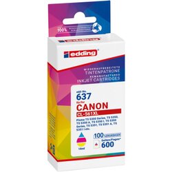 edding 18-637 Tintenpatrone wie Canon CL-561XL c/m/y