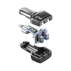 cellularline Kfz-Ladegerät CAR MULTIPOWER 2 FAST