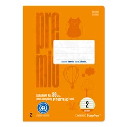 Staufen 040781002 Schulheft Premio A5 90g 32Bl Lin2 lin