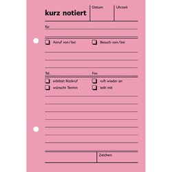SoldanPlus H11 Kurznotiz A6 hoch 100Bl rt 
