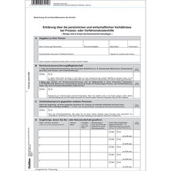 SoldanPlus K430 Fragebogen Verfahrenskosten 50St