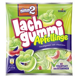nimm2 387667-00 Fruchtgummi Lachgummi Apfellinge 225g