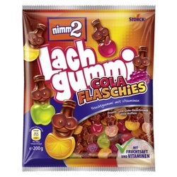 nimm2 389302-00 Fruchtgummi Lachgummi Cola Flaschies 200g