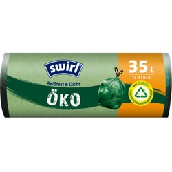 Swirl 217424 Öko-Müllsack Zugband 35l 12St 