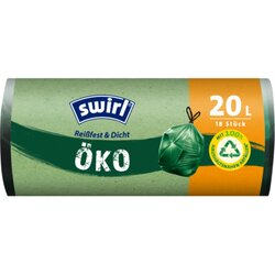 Swirl 217400 Öko-Müllsack Zugband 20l 18St 