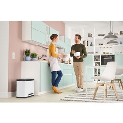 Hailo Tretabfalleimer Öko duo Plus L Stahlblech