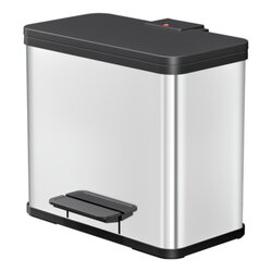 Hailo 6302000 Mülleimer Öko duo PLus L 17+9l Edelstahl