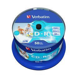 Verbatim 43438 CD-R 52x 700MB 80Min. Spindel 50 St./Pack.