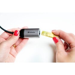 Verbatim Adapter USB-C-Stecker/LAN-Buchse
