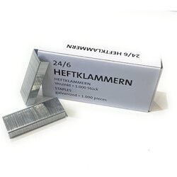 Neutralware 124000900 Heftklammern 24/6  verzinkt 1.000St
