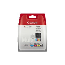 Canon 6509B015 Tintenpatrone CLI551Z sw/c/m/y 4St