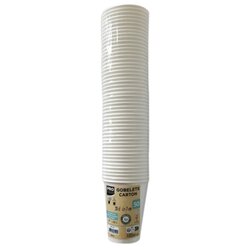 PROnappe 89110I Pappbecher 0,2l ws 50St 