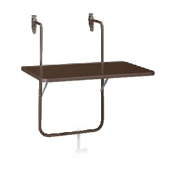 BEST 36506410 Balkonhängetisch Boy 60x40cm br
