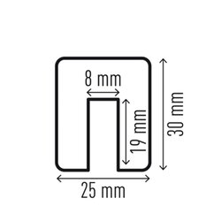 DURABLE Warn- und Schutzprofil E8 Kantenschutzprofil
