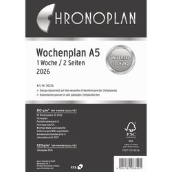 Chronoplan 50236 Wochenplan 148,5x210mm 1W/2S 