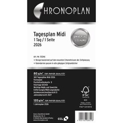 Chronoplan 50246 Tagesplan Midi 96x172mm 1T/1S 