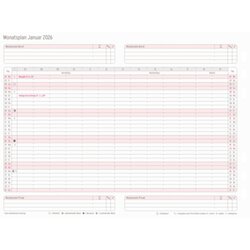 Chronoplan Einlage Kalender 2026 DIN A5