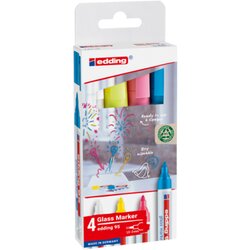 edding 4-95-4-1 Glasmarker 1,5-3mm sort 4St 