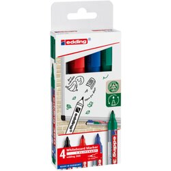 edding 4-360-4-2 Whiteboardmarker 1,5-3mm sort 4St