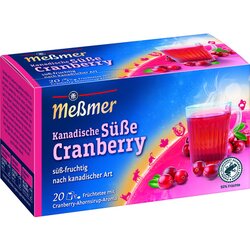 Meßmer 107294 Tee Kanadische Süße Cranberry 20St