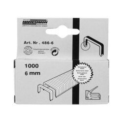 BRÜDER MANNESMANN 486-06 Ersatzklammern 6mm 1000St 