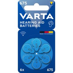 Varta 24600101416 Hearing Aid Batteries 675 6St 