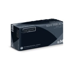 BINGOLD 635102 Einweghandschuh Nitril 35BLACK M 100St