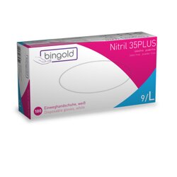 BINGOLD 634303 Einweghandschuh Nitril 35PLUS L ws 100St