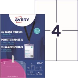Avery Zweckform 4834 Kartenhalter 148x105mm 10St 