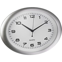 ALCO 186-10 Wanduhr oval si/ws 
