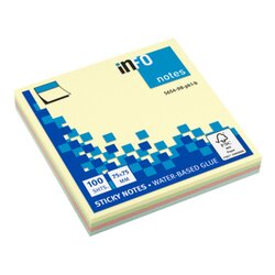 Info 5654-98-pk1-b Haftnotizblock 75x75mm 100Bl fbg