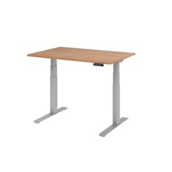 Hammerbacher VXDKB12/N/S  Schreibtisch elektrisch 120x80cm si/nussbaum