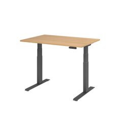 Hammerbacher VXDKB12/E/G  Schreibtisch elektrisch 120x80cm gp/eiche