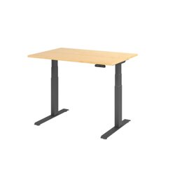 Hammerbacher VXDKB12/3/G  Schreibtisch elektrisch 120x80cm gp/ahorn