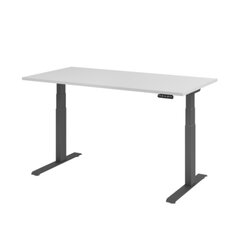 Hammerbacher VXDKB16/5/G  Schreibtisch elektrisch 160x80cm gp/grau