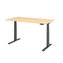 Hammerbacher VXDKB16/3/G  Schreibtisch elektrisch 160x80cm gp/ahorn