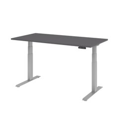 Hammerbacher VXDKB16/G/S  Schreibtisch elektrisch 160x80cm si/graphit