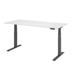 Hammerbacher VXDKB19/W/G  Schreibtisch elektrisch 180x80cm gp/weiß