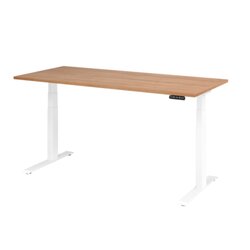 Hammerbacher VXDKB19/N/W  Schreibtisch elektrisch 180x80cm ws/nussbaum