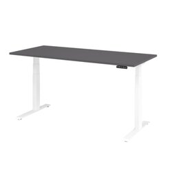 Hammerbacher VXDKB19/G/W  Schreibtisch elektrisch 180x80cm ws/graphit