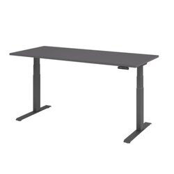 Hammerbacher VXDKB19/G/G  Schreibtisch elektrisch 180x80cm gp/graphit